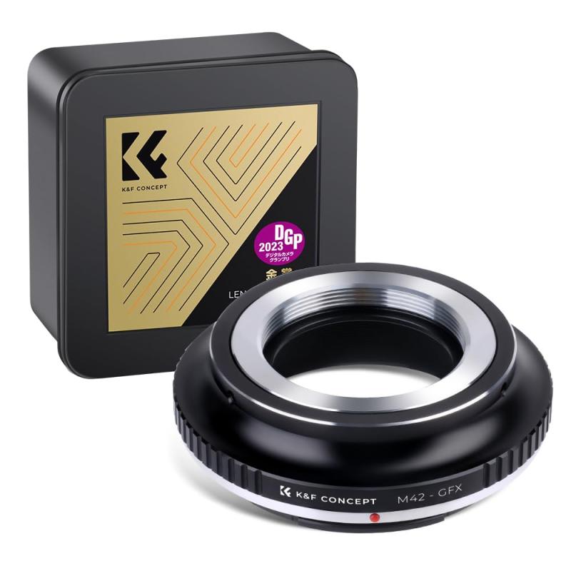 K\u0026amp;F CONCEPT マウント取り替えっこアダプタ M42 水晶体 取り替えっこアダプタ Fujifilm相応う GFX写真機 レンズマウントアダプター M42マウント 水晶体 富士写真フィルム相応う Gマウント写真機とり備える用 水晶体アダプター