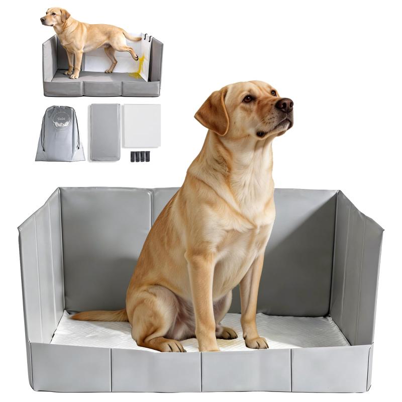 MEEXPAWS 犬 室内用便器 お手掛け付き添い人 犬用室内用便器お盆 はみ出し押しとどめる 飛び散り押しとどめる XL大きさ (111×84×40珊) 室内用便器お盆 広広とした 特大犬 大型犬 ペットトイレトレー 犬室内用便器 室内用便器お盆 犬 といれ 室