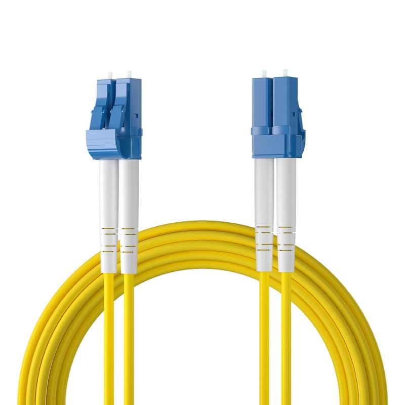 10Gtek os2/os1 シングル流行り物 デュプレックス LC-LC 繋ぎ 光ケーブル 宅内光導線吊りひも グラスファイバー有線テレビ 100m