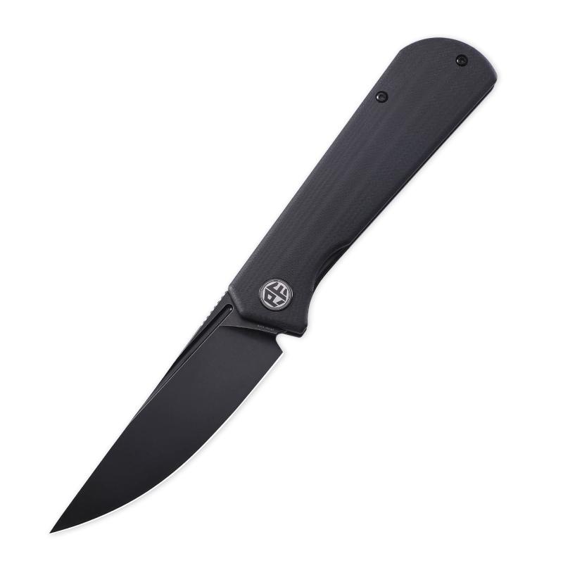 Petrified fish PFP07 Viking 折りたたみ出刃包丁3.62inK110サテンブレードスチールMicarta手持ち部分EDCアウトドアキャンプ用衣嚢折りたたみ出刃包丁 (Black G10)