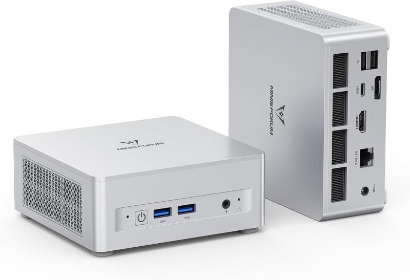 MINISFORUM UM870Slim MINI パソコン、AMD Ryzen 7 8745H、32GB DDR5、1肺結核 SSD、Windows 11 Pro積み上げる、Radeon 780M、 HDMI2.1 |DP1.4|USB4 4K@60サイクル 3画面出