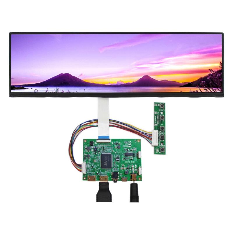 VSDISPLAY 12.6in IPS 長っ細い液晶 見せびらかす 解像力1920x515 電子データ処理 40いの一番 2固定ディスク Mini LCD制御装置基板