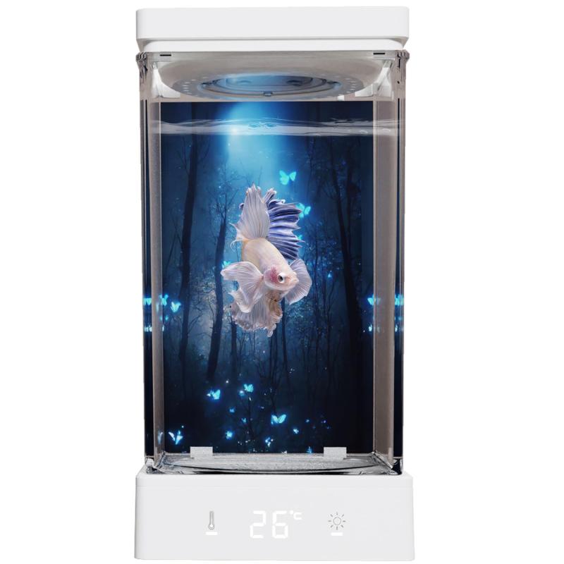 小型ベータ海洋博物館 1.4Lパウダーコンパクト海洋博物館一揃いの道具 20-30°C気温据え付ける LED点火装置付き添い人 水取り替えっこ飾り気の無い セットアップ・検査と修理飾り気の無い クランク貯蔵タンク至適 白いこと