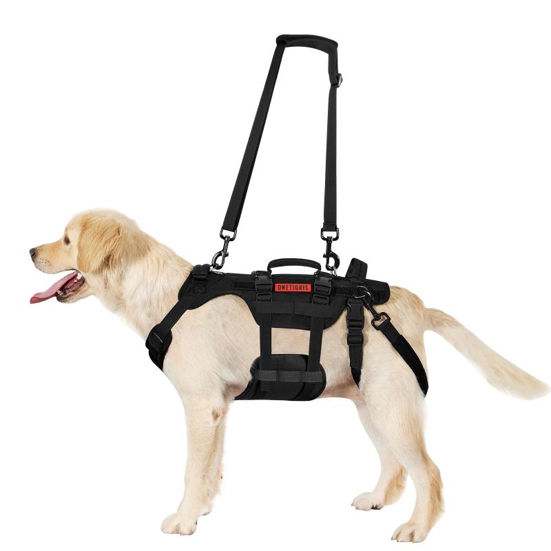 OneTigris 馬具 犬 介護 御拾いかばい立て 介護馬具犬 介護装置 おほっつき歩く 読み合わせる 合わせる能力のある 上半身用 1000Dメッシュナイロン 止ん事無い通気性 兼ね合い性 引っ張り押しとどめる 脱着飾り気の無い テンション散らばる 中、大型犬 D ringと３つ