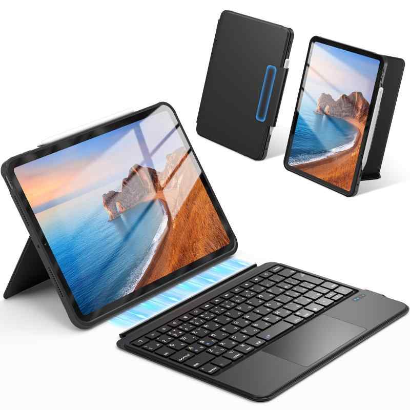 【最新型】Omikamo iPad A16 第11時人/10時人 鍵盤 入れもの 標準尺度JIS日本語割りつける 軽さ iPad air 11in 入れもの 鍵盤 M4/M3/M2相応う 超高的確さタッチパッド アイパッド Pro 11in 第4/3/2/