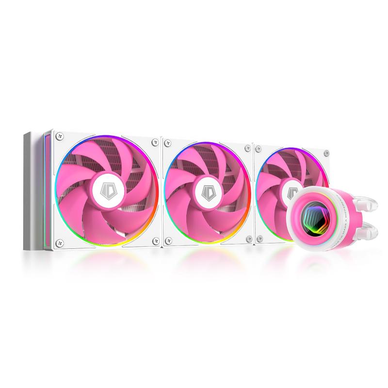 ID-COOLING FX360 INF Pink Edition 360mm 液体CPUクーラー、ARGBインフィニティミラーエフェクト搭載、3x120mmデイジーチェーンファン、低騒音動作29.9dB(A)最大、Intel & AMD対応|RoothouseStore