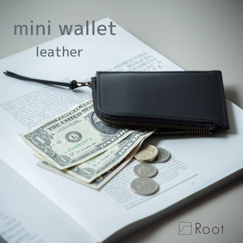 ミニウォレット レザー 本革 日本製 Root ルート 財布 メンズ レディース L字ファスナー 薄型 コンパクト 小さめ きれいめ おしゃれ 大人 カジュアル かわいい 職人 wallet 財布 サイフ ユニセックス 男女兼用 11,081円