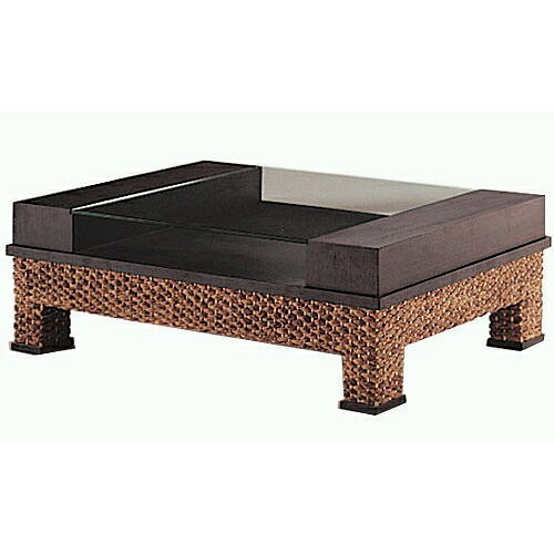 楽天市場】ウォーターヒヤシンス ガラステーブル W100【INDAH】インダ