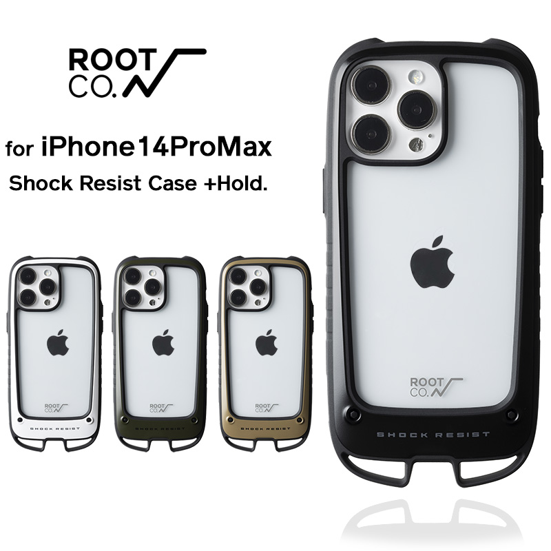 楽天市場】【ROOT CO.】[iPhone14Pro専用]GRAVITY Shock Resist Case + 