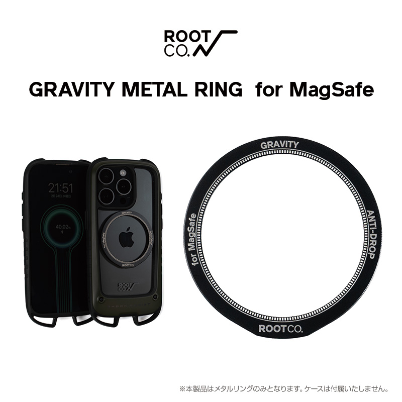 【ROOT CO.】GRAVITY METAL RING for MagSafe画像
