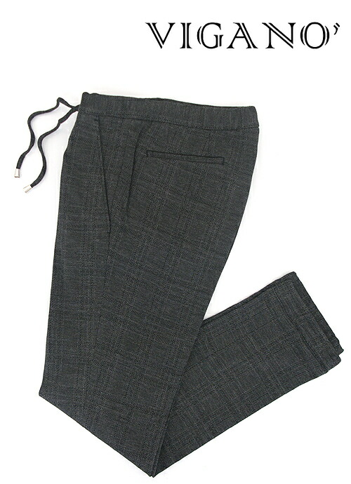 【SALE】【30%】 VIGANO ヴィガーノ イージーパンツ 1プリーツ グレー 3者混ジャージー vig401808