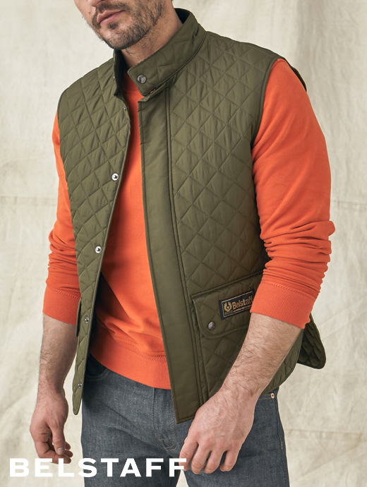 Belstaff ベスト Deadstock 1990-2000'S Belstaff Body Warmer Quilted Vest ベル