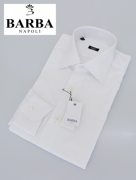 極美品！！最高峰 BARBA バルバ セミワイドカラーシャツ