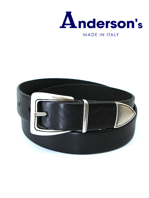 高級　Anderson's(アンダーソンズ)　カーフレザーベルト カーフレザーベルト | ANDERSONS (Men)/アンダーソンズ | 三越