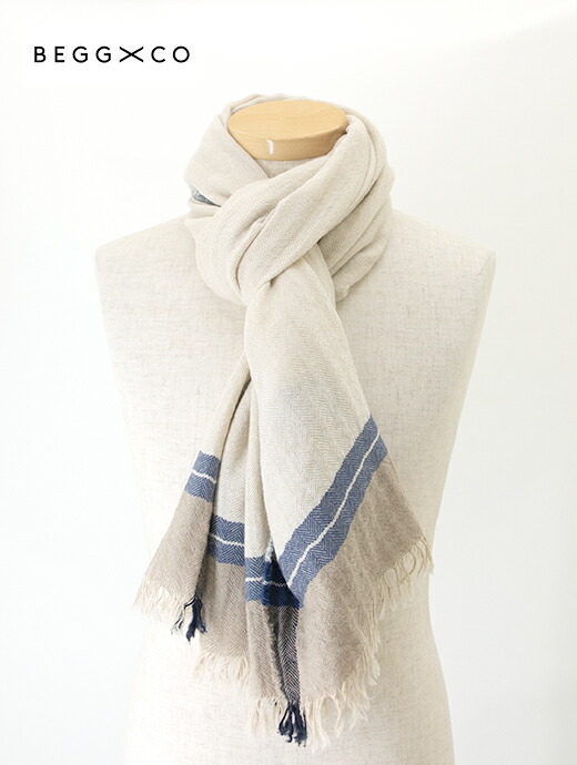 楽天市場】BEGG&CO ベグアンドコー ストール WISPY HANOVER メンズ 70