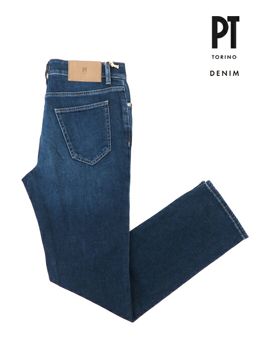 PT TORINO DENIM ピーティートリノデニム ジーンズ ウォッシュドブルー デニム ストレッチ BAND pt520602|ROOTWEB