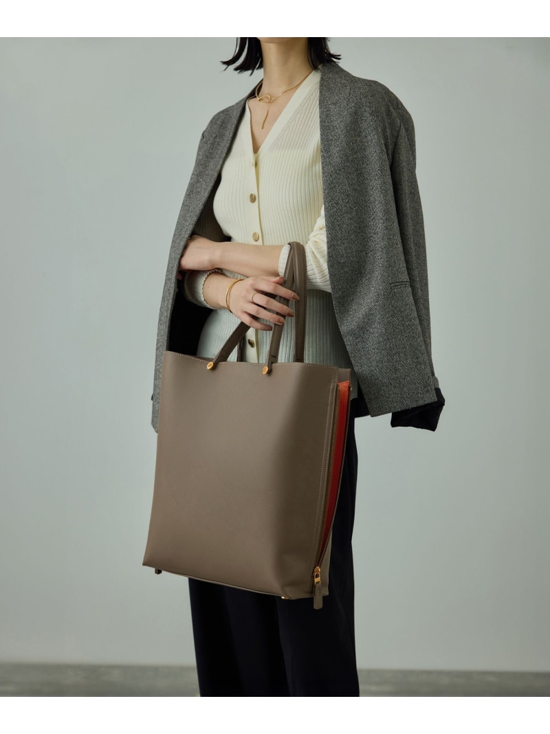 【E\u0027POR】Y BAG Large/A4相応う・通い ROPE\u0027 ロペ 御徒面子 トートバッグ 黒いこと 赤銅色【貨物輸送無料】[ Fashion]
