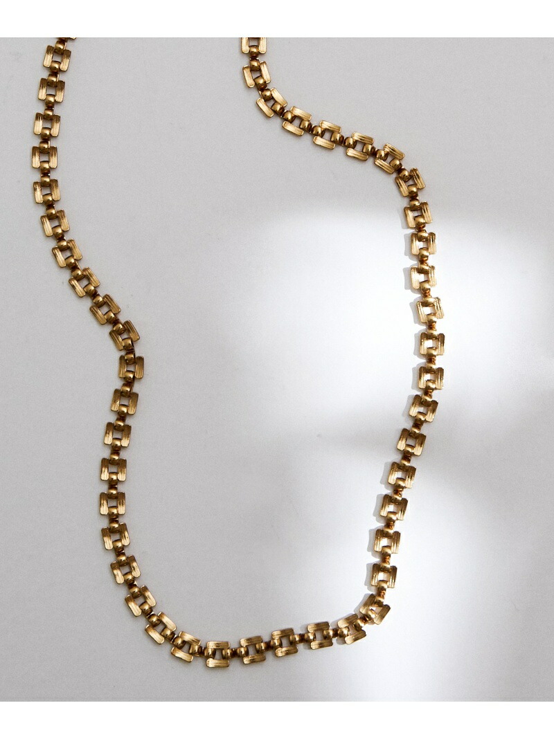【楽天市場】【SALE／50OFF】ブラスカラーフラットデザインチェーンネックレス ROPE' ロペ アクセサリー・腕時計 ネックレス