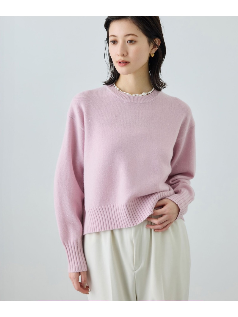 【ROPÉ】チャイニーズラクーンファーニットプルオーバー ROPÉ(ロペ) / チャイニーズラクーンファーニットプルオーバー