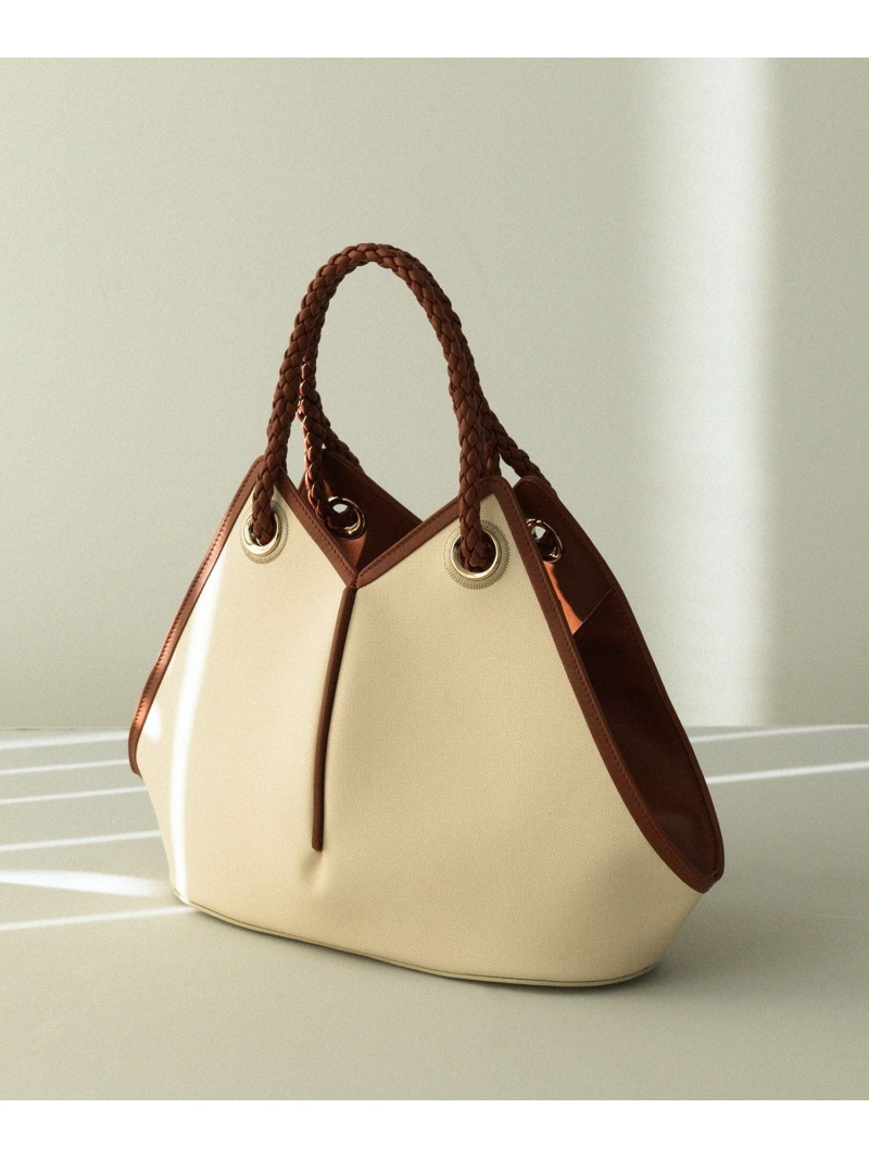 【SALE／50%OFF】【teau】navire(ナビーレ) TOTE BAG Large ROPE' ロペ バッグ トートバッグ ホワイト ネイビー【RBA_E】【送料無料】[ Fashion]