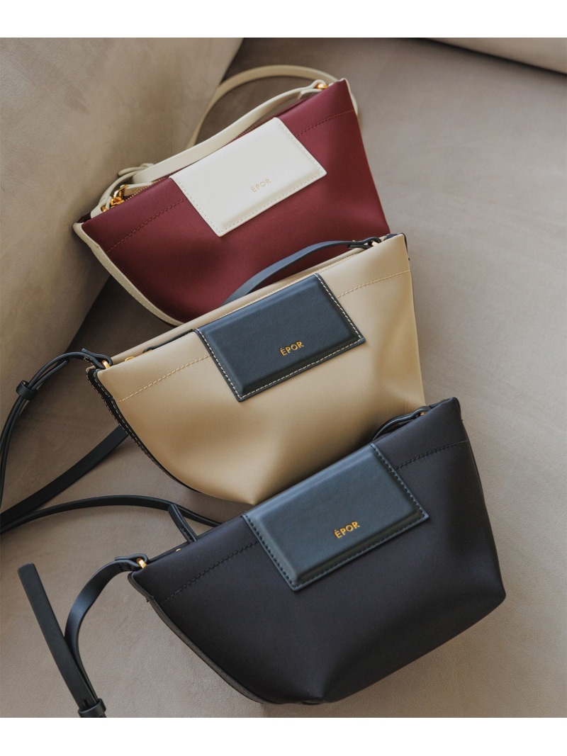 【E\u0027POR】BOAT BAG Mini/撥水・超軽さ・26SS新型・新色加えること ROPE\u0027 ロペ 御徒面子 ショルダーバッグ 黒いこと ベージュ ぶどう酒赤いこと【貨物輸送無料】[ Fashion]