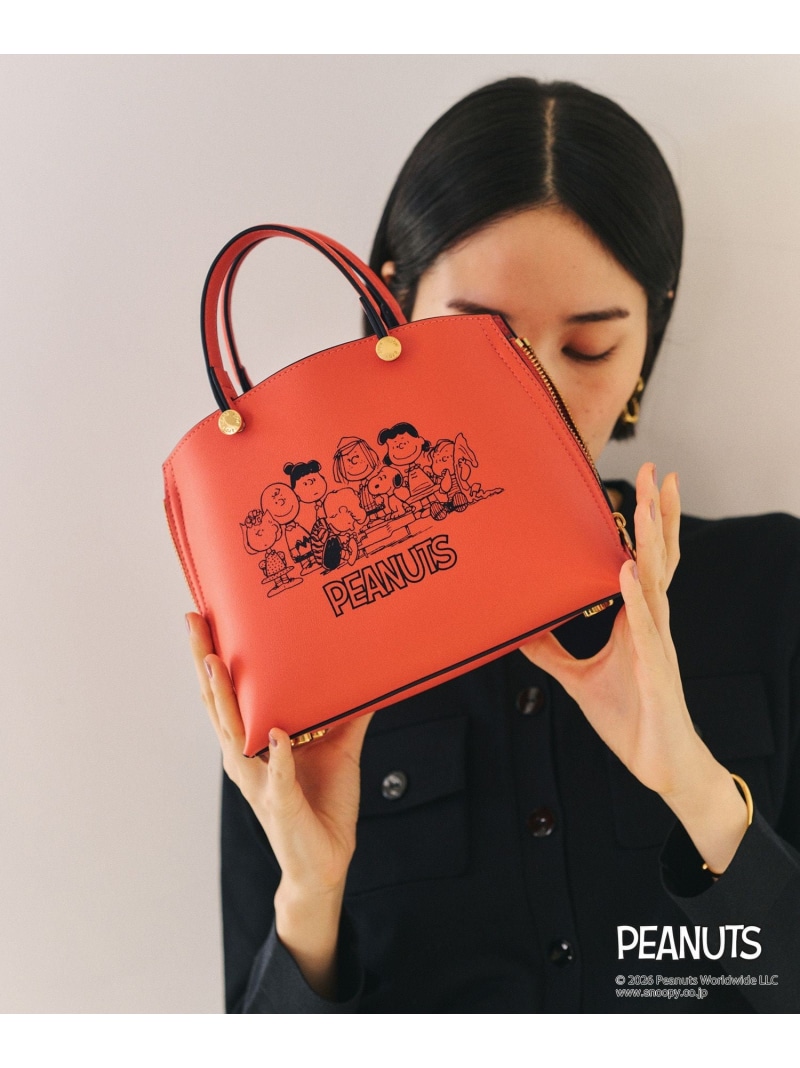 【E\u0027POR*PEANUTS】別注 Y BAG Mini ROPE\u0027 ロペ 御徒面子 ハンドバック 赤いこと 黒いこと 白いこと【貨物輸送無料】[ Fashion]