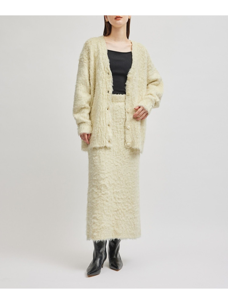 【SALE／70%OFF】シルクシャギースカート/セットアップ対応 ROPE' ロペ スカート その他のスカート ホワイト ネイビー ピンク【RBA_E】【送料無料】[ Fashion]｜ROPE&rsquo;