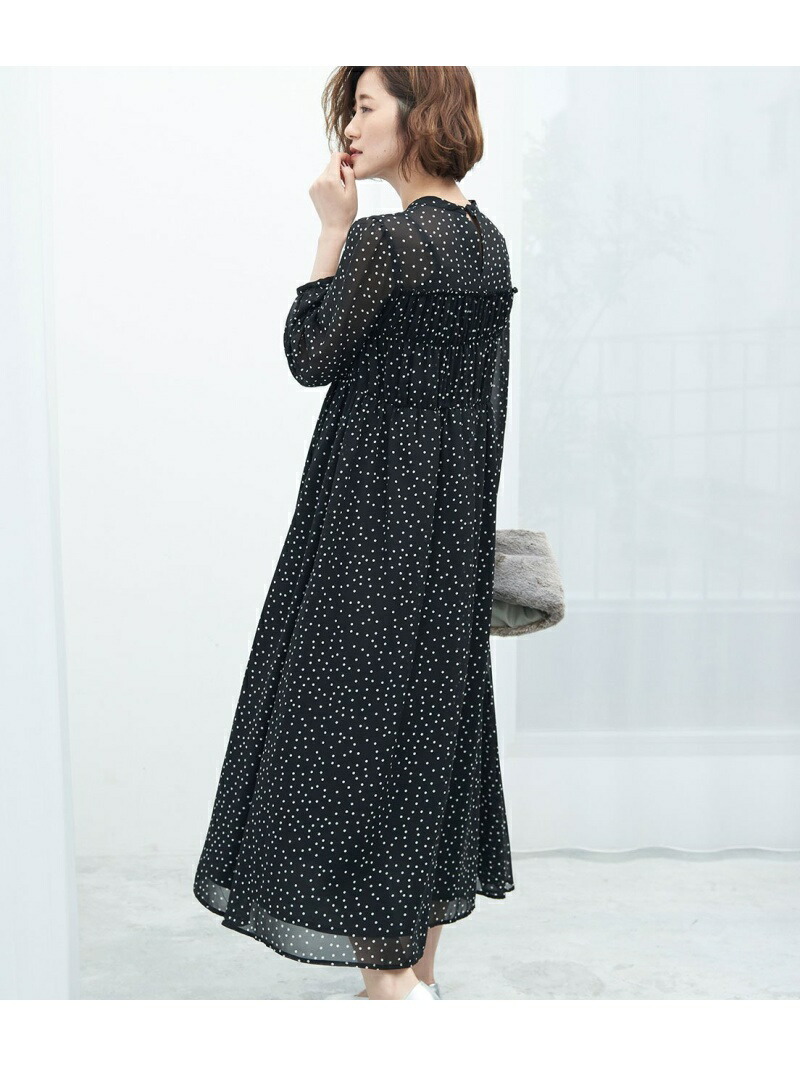 楽天市場 Sale 48 Off 結婚式にも Web限定 シアーシャーリングワンピース Rope Picnic ロペピクニック ワンピース ワンピースその他 ブラック Rba E Rakuten Fashion Rope Picnic ロペピクニック