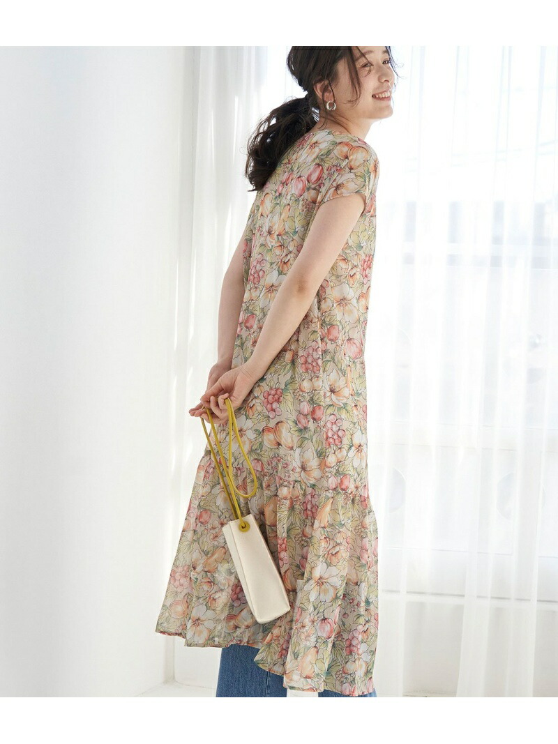 楽天市場 Sale 33 Off ヴィンテージライクフルーツティアードワンピース Rope Picnic ロペピクニック ワンピース ワンピースその他 ネイビー ベージュ ブルー Rba E 送料無料 Rakuten Fashion Rope Picnic ロペピクニック