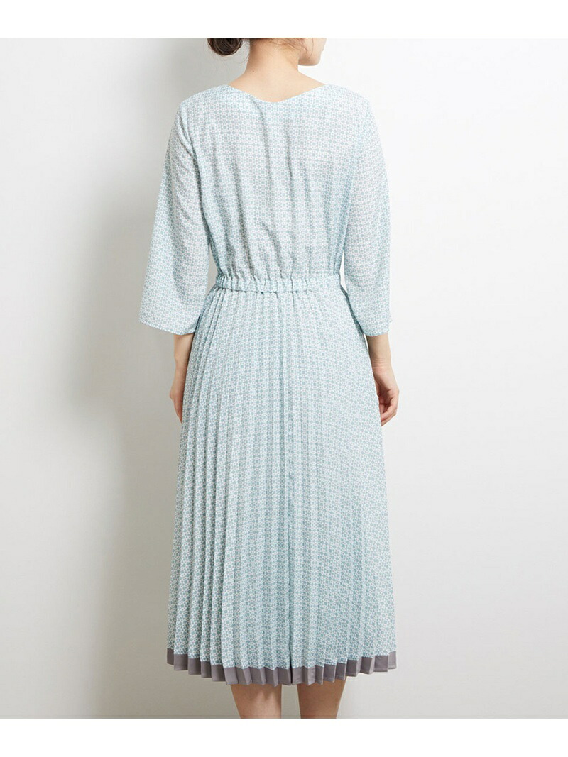 楽天市場 Sale 41 Off ジオメトリックパネルワンピース Rope Picnic ロペピクニック ワンピース ワンピースその他 グリーン オレンジ Rba E Rakuten Fashion Rope Picnic ロペピクニック