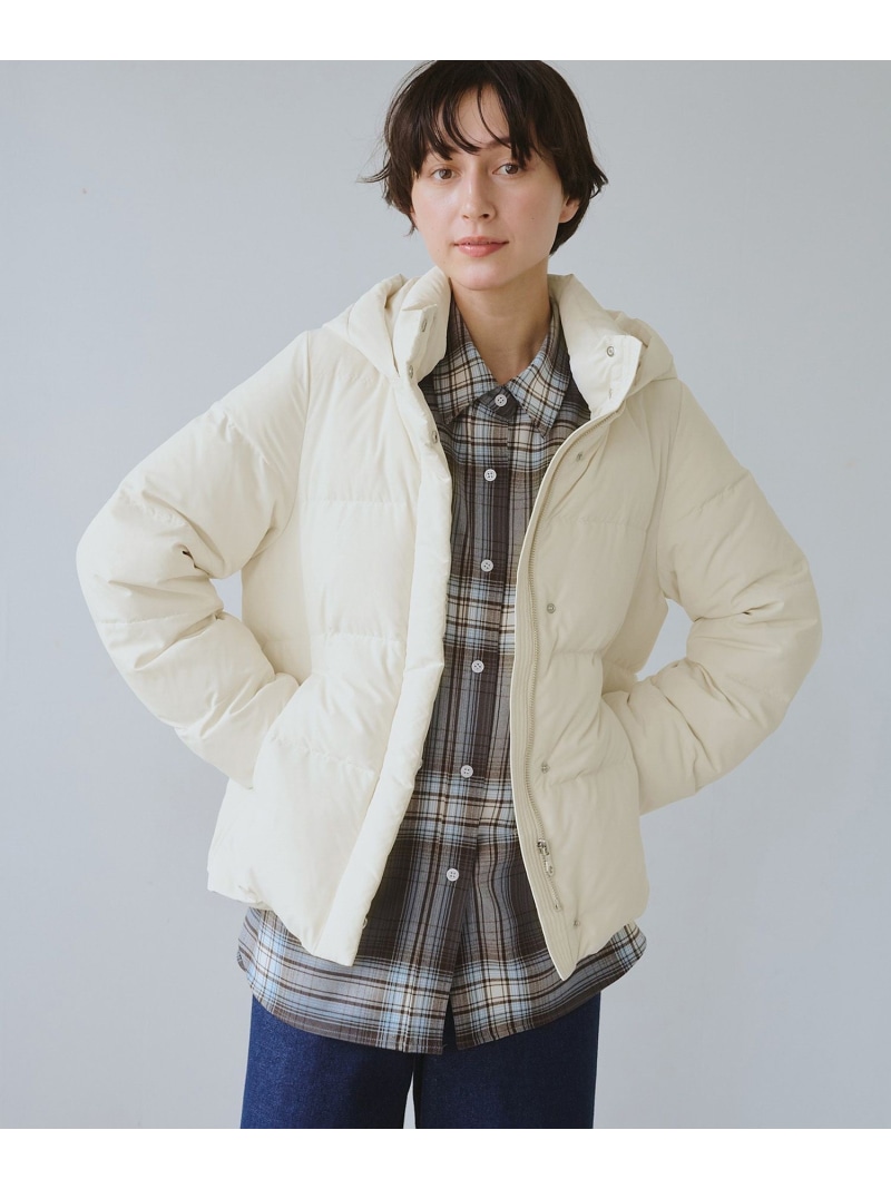 【SALE／30%OFF】【GREEN DOWN/グリーンダウン】ショートダウン/リンクコーデ ROPE' PICNIC ロペピクニック ジャケット・アウター ダウンジャケット・ダウンベスト ブラック ホワイト【RBA_E】【送料無料】[ Fashion]