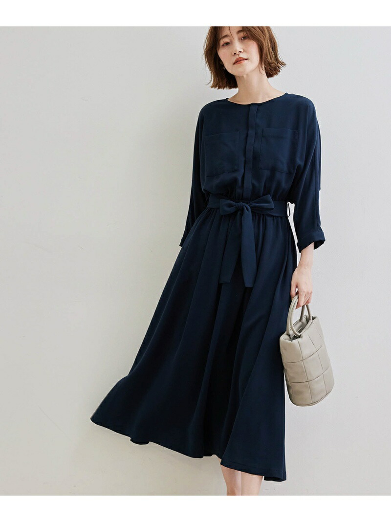 楽天市場 Sale 8 Off タックスカートワンピース Rope Picnic ロペピクニック ワンピース ワンピースその他 ネイビー ブラウン グリーン Rba E 送料無料 Rakuten Fashion Rope Picnic ロペピクニック