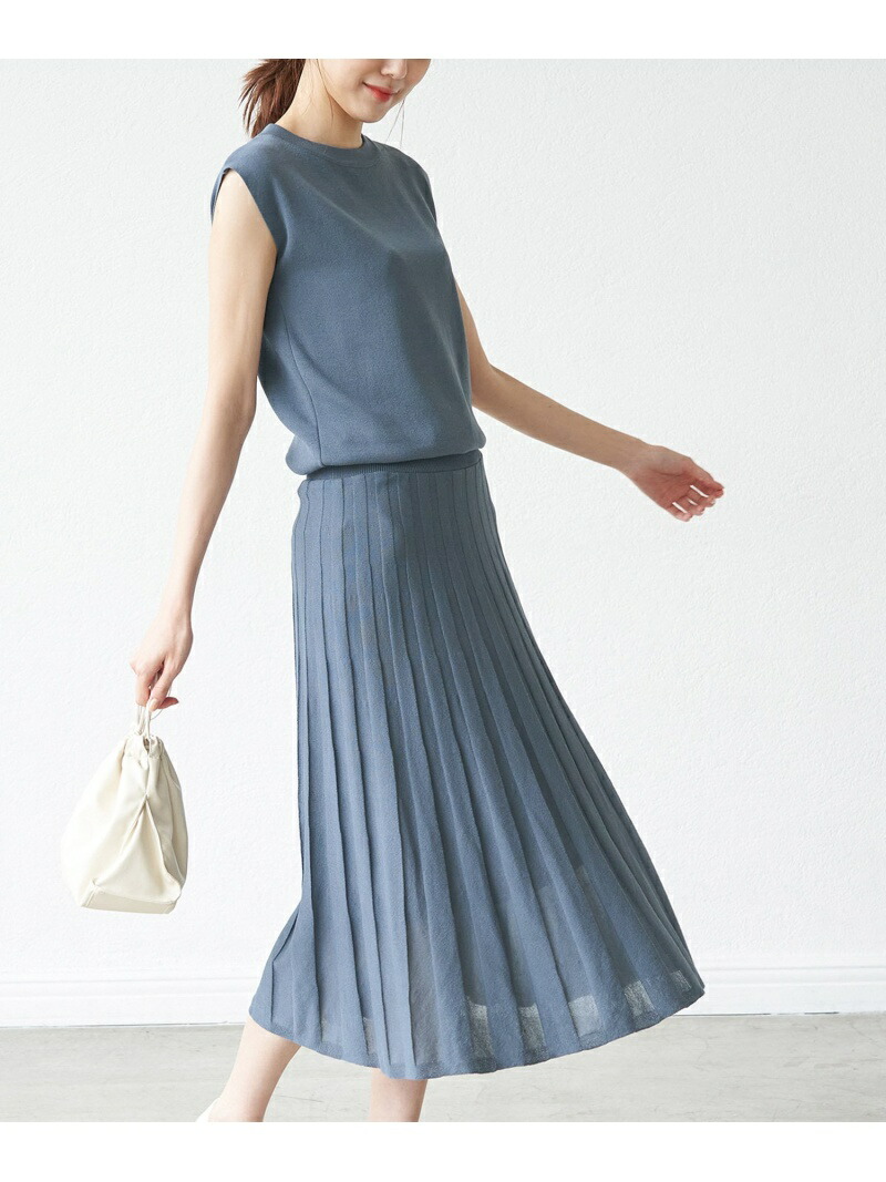 楽天市場 フレンチスリーブニットプリーツワンピース Rope Picnic ロペピクニック ワンピース ワンピースその他 グリーン ブラック ベージュ 送料無料 Rakuten Fashion Rope Picnic ロペピクニック