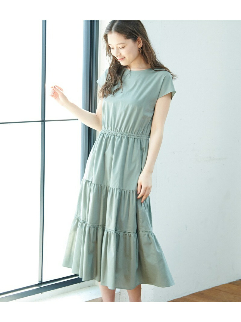 楽天市場 Sale 49 Off バックリボンティアードワンピース Rope Picnic ロペピクニック ワンピース ワンピースその他 ピンク ブラック グリーン Rba E Rakuten Fashion Rope Picnic ロペピクニック
