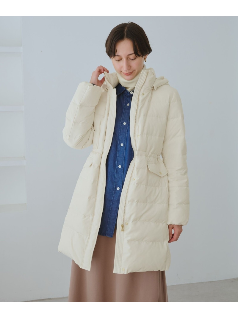 【SALE／40%OFF】【GREEN DOWN/緑であること落ちこむ】毛革付き添い人ダウンロングコート/構成要素WEB押さえる色つや ROPE\u0027 PICNIC ロペピクニック ジャケット・アウター ダウンジャケット・ダウンベスト 緑であること 黒いこと 白いこと【RBA_E】【貨物輸送無料】[ Fashion]