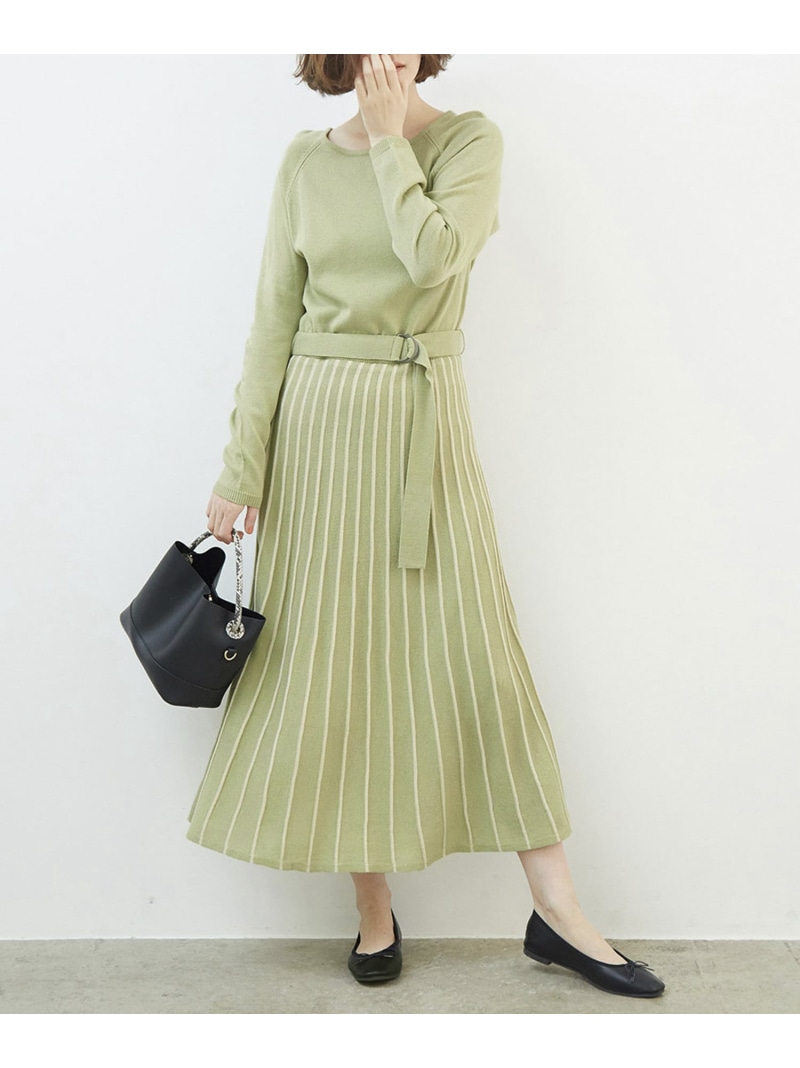 楽天市場 Sale 41 Off Web限定 ドッキングニットワンピース Rope Picnic ロペピクニック ワンピース ワンピースその他 パープル グリーン Rba E Rakuten Fashion Rope Picnic ロペピクニック