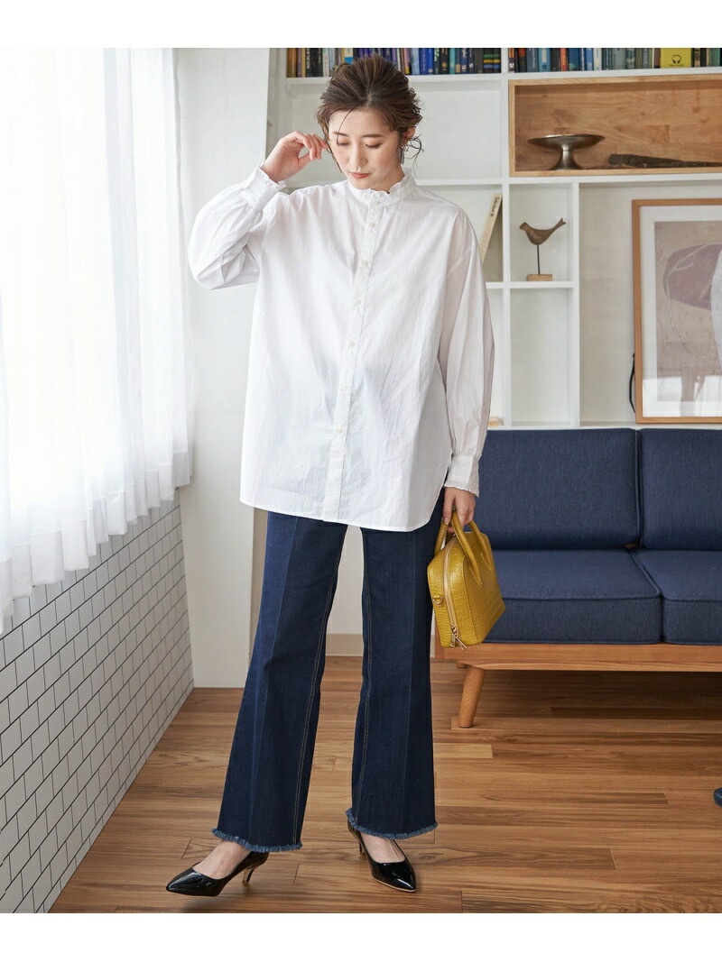 デニム裾フリンジパンツ Rope パンツ Picnic ロペピクニック