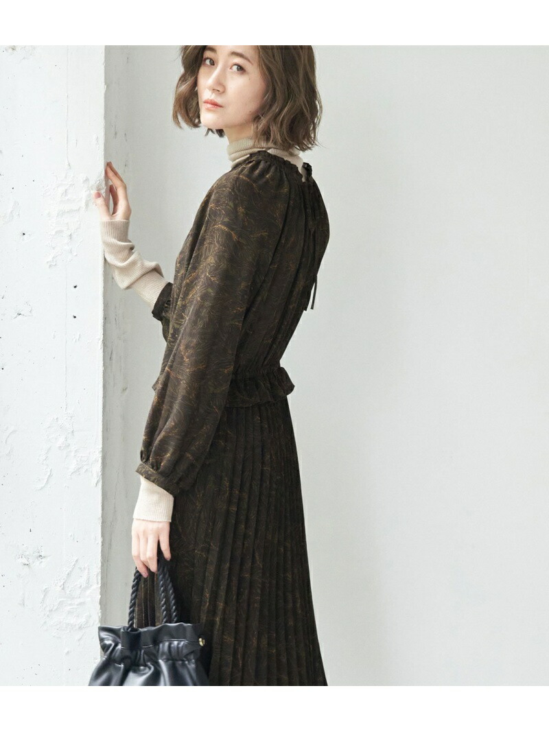 楽天市場 Sale 33 Off プリーツコンビフラワーワンピース Rope Picnic ロペピクニック ワンピース ワンピースその他 カーキ グレー レッド Rba E 送料無料 Rakuten Fashion Rope Picnic ロペピクニック