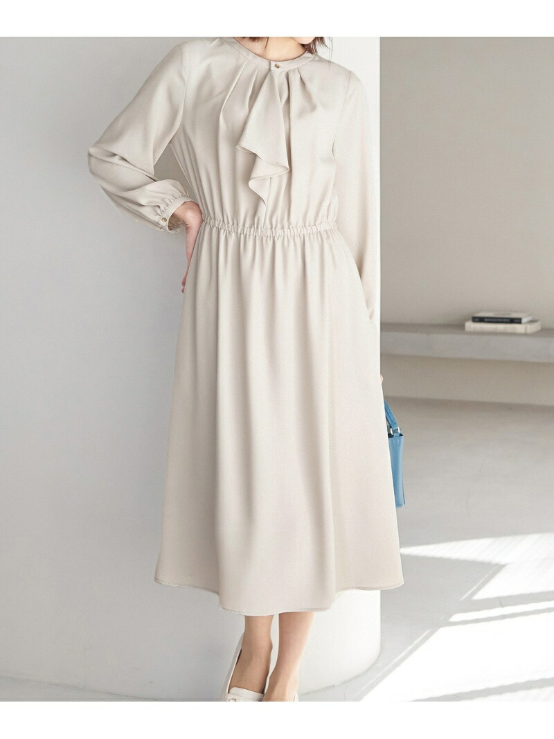 【楽天市場】多機能ワンピース/ボウタイデザインワンピース ROPE' PICNIC ロペピクニック ワンピース・ドレス ワンピース ベージュ