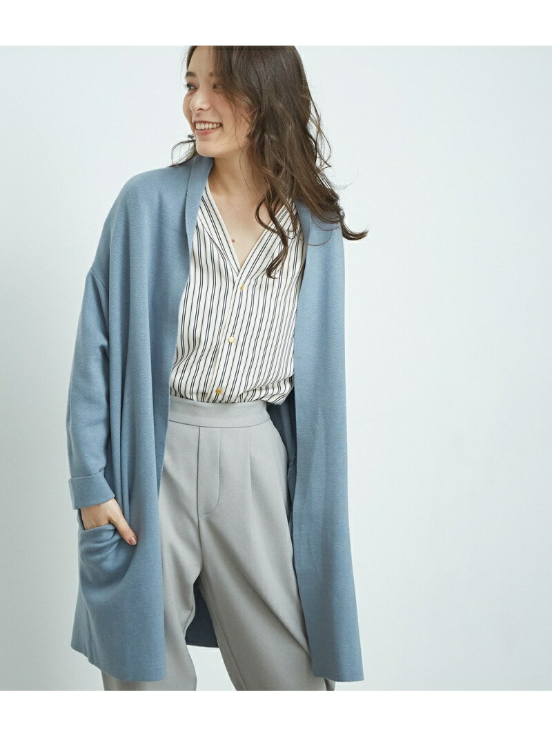 楽天市場 Sale 49 Off 着丈が選べる ミラノリブニットコーディガン Rope Picnic ロペピクニック ニット カーディガン ブラウン ネイビー ブルー Rba E Rakuten Fashion Rope Picnic ロペピクニック