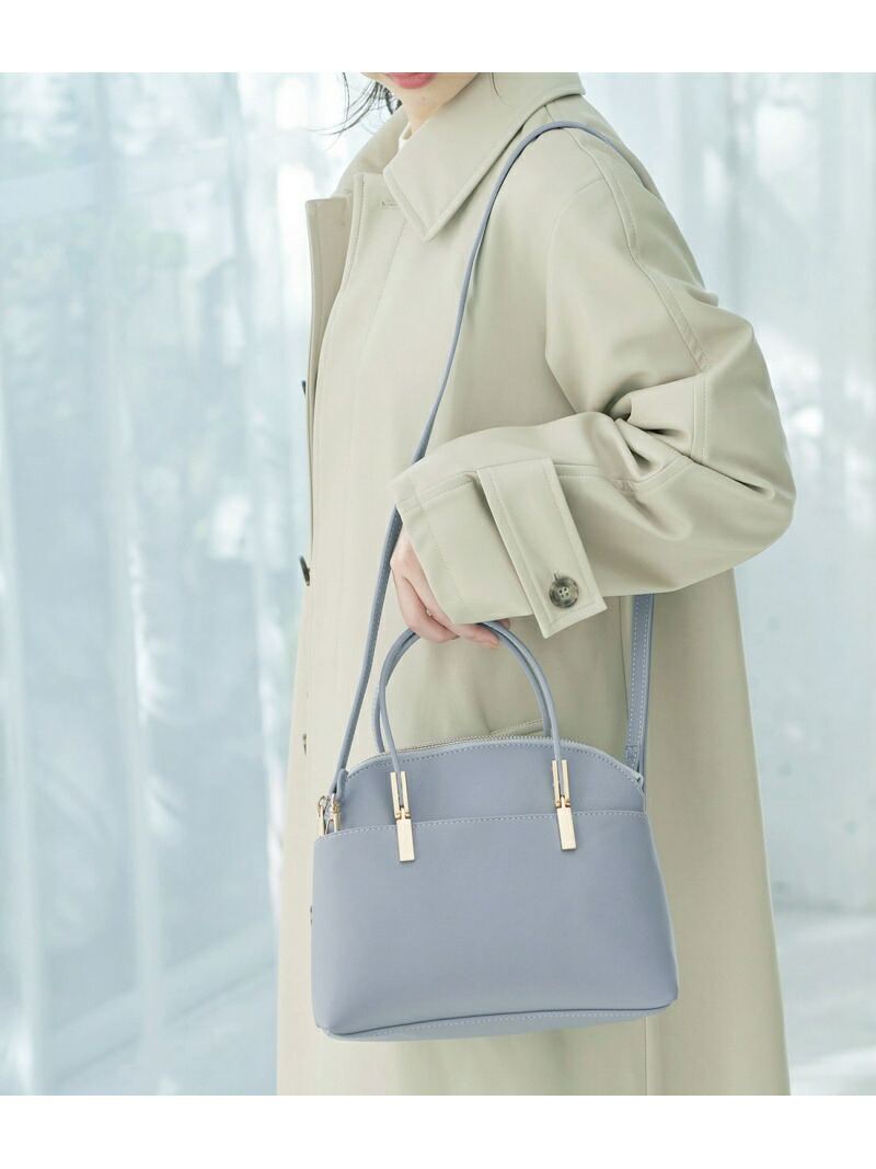 楽天市場 軽量 レクタンメタルミドルボストン ショルダーバッグ Rope Picnic Passage ロペピクニック バッグ ボストンバッグ ブルー ホワイト ベージュ シルバー 送料無料 Rakuten Fashion Rope Picnic ロペピクニック