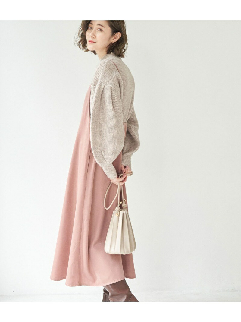 楽天市場 Sale 49 Off Web限定カラー ピンク 微起毛エプロンキャミワンピース Rope Picnic ロペピクニック ワンピース ワンピースその他 ピンク グレー カーキ レッド Rba E Rakuten Fashion Rope Picnic ロペピクニック