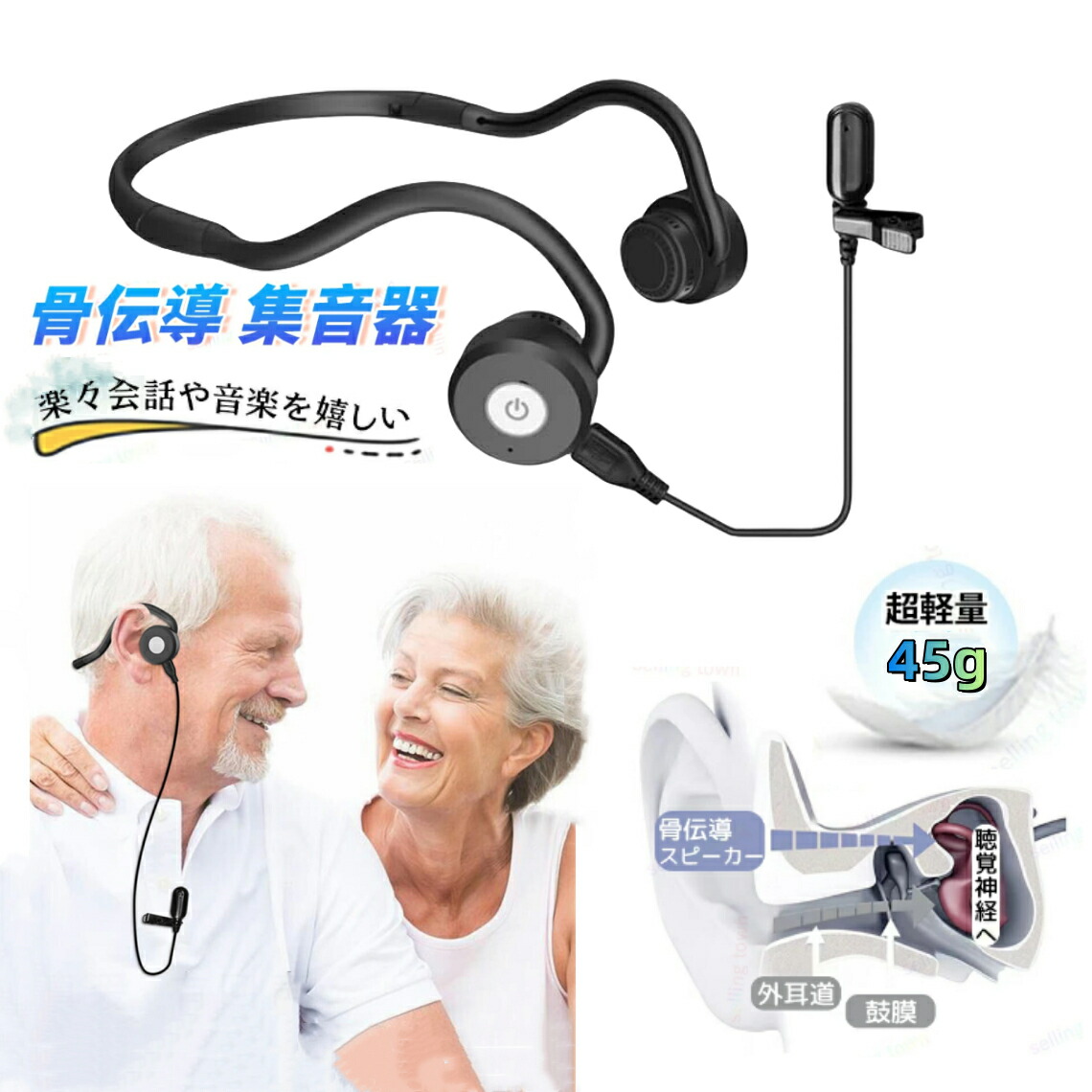 楽天市場】骨伝導 クリアーボイス Clear Voice 伊吹電子 集音器