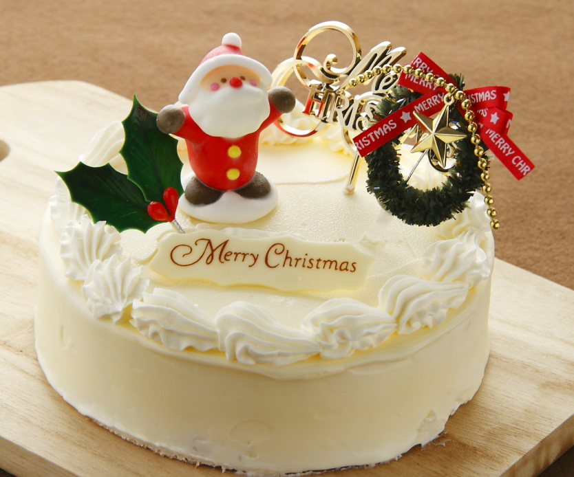 楽天市場 クリスマスケーキ 限定 バタークリーム ケーキ5号サイズ ４ ５名 ロリアン洋菓子店