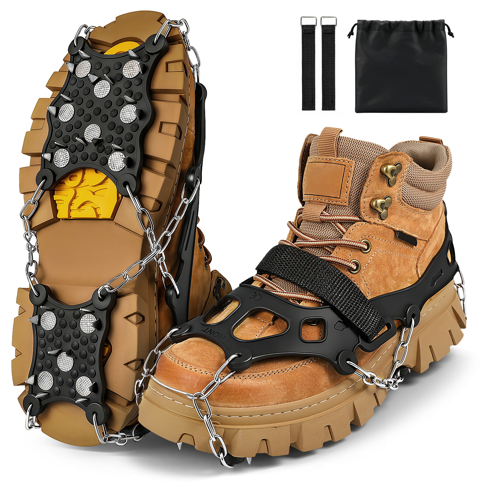 楽天市場】【特価で1699円】【冬雪山/登山に不可欠物 】アイゼン 26本