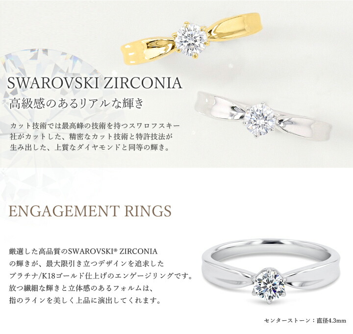 値段が激安 MUZE JEWELRY SWAROVSKI 直径4.3mm 0.3ct相当 クラウン