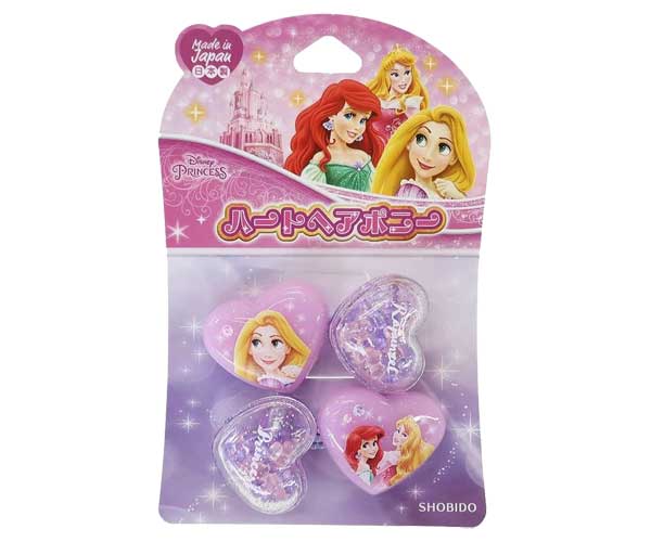 ディズニープリンセス ヘアゴム ハートヘアポニー ディズニープリンセス ラプンツェルヘアゴム ヘアーゴム 塔の上のラプンツェル アリエル オーロラ姫 キャラクター ヘアアクセサリー 日本製 おしゃれでカワイイ 髪飾り DN39602 粧美堂 Disney zone画像
