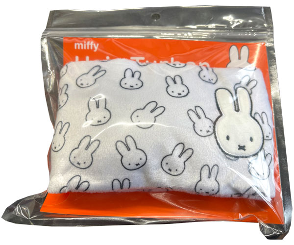 市場 ヘアターバン Miffy うさぎ ヘアバンド まんまるお耳 バンド ミッフィー ポーチ付き 旅行 ブルーナ