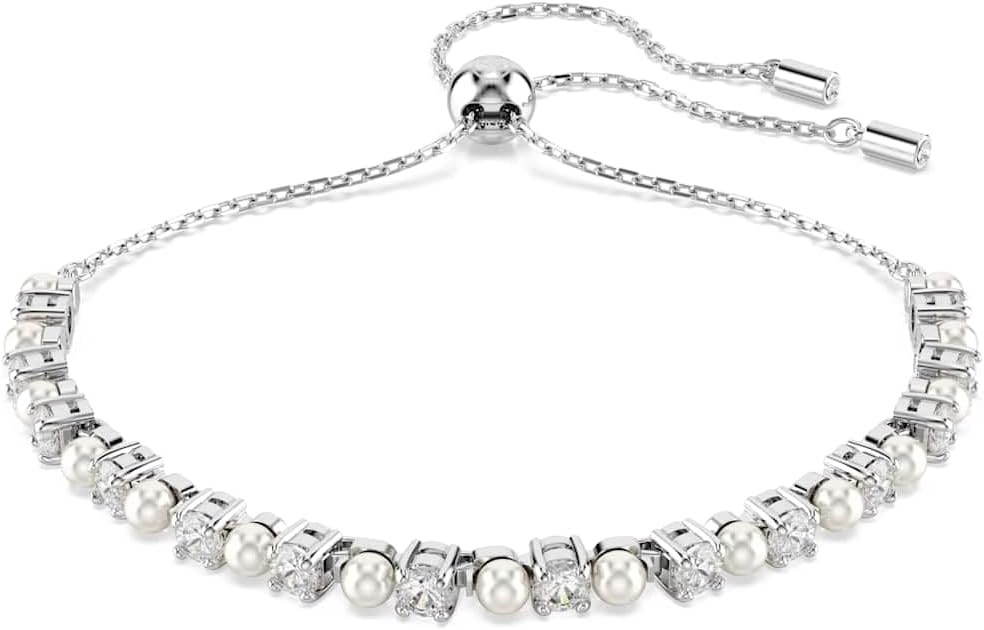 【SWAROVSKI】Imber ブレスレット 5680094 Imber bracelet, Round cut, Scattered design, White, Gold