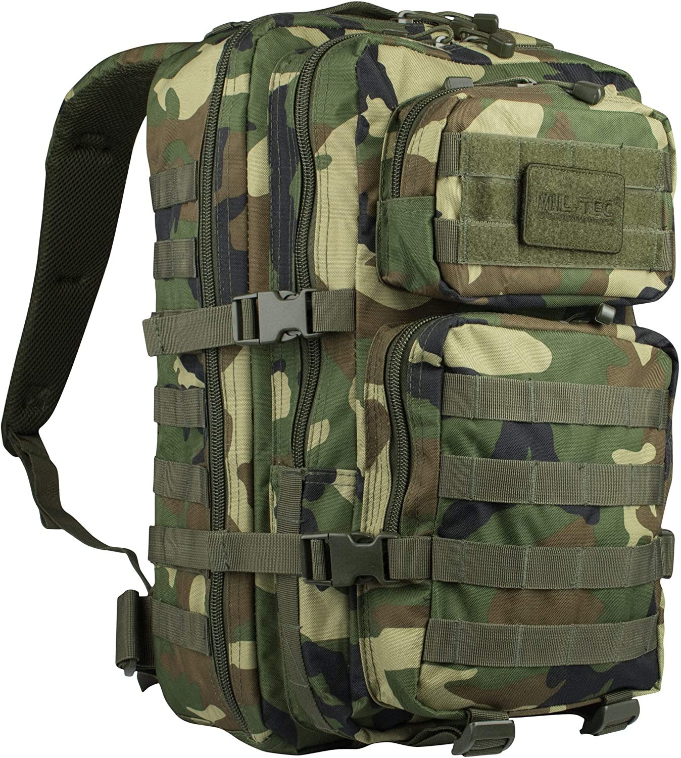 MIL-TEC バックパック US Assault Pack モールシステム 大 36L WOODLAND Camo 迷彩 14002220 かっこいい カッコイイ かわいい 可愛い オシャレ おしゃれ